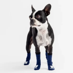 Compression Dog Socks Blue Anti-Slip Support for Improved Circulation